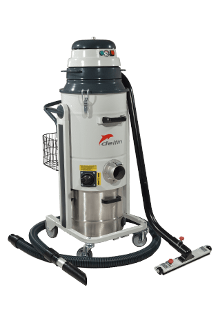 Atex Z22 certified compact single-phase industrial vacuum cleaner - 352BL with accessories | Delfin