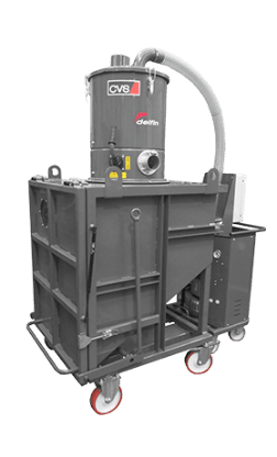 THREE-PHASE VACUUM SEPARATOR FOR VERY LARGE QUANTITITES OF MATERIAL C600T
