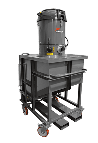 Vacuum separator for very large quantities of material C600M