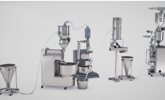 transport of granules and powders