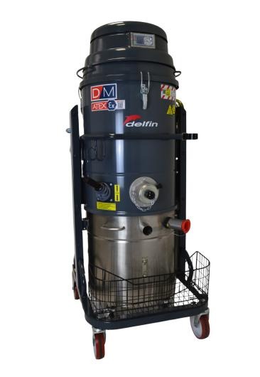 Atex certified industrial vacuum cleaner for combustible dust