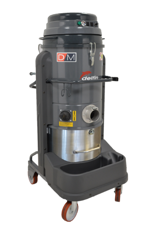 aspiratore industriale DM3 2BL per uso continuativo con doppio motore brushless