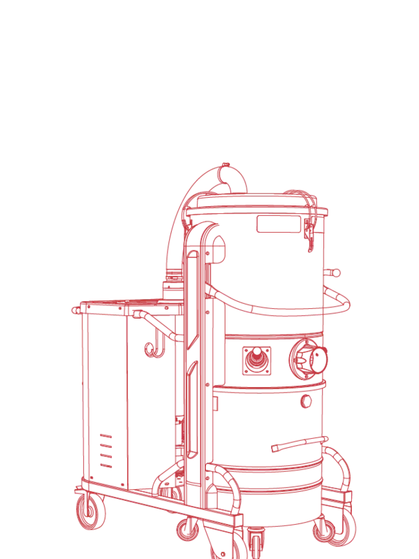 Tracciato Aspiratori industriali trifase DGEXP50