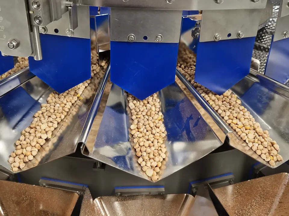 Trasporto pneumatico di piccoli legumi e cereali 