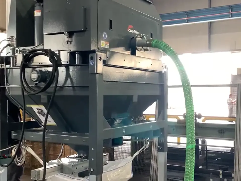 Recupero materiale abrasivo in cabina di sabbiatura